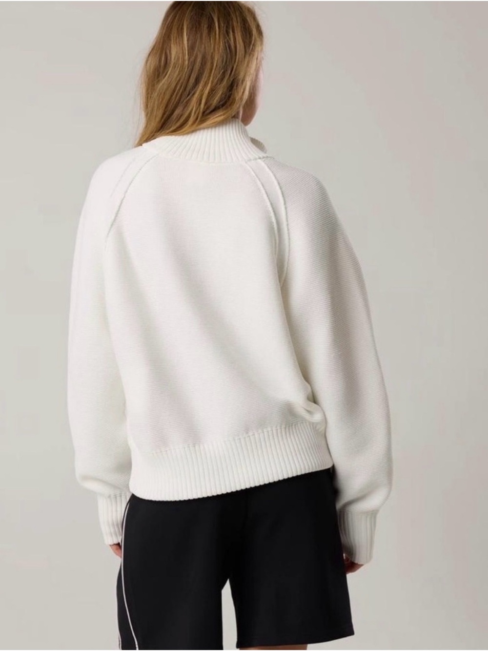 Offline by Aerie White Textured Half Zip Sweater - Picture 13 of 13